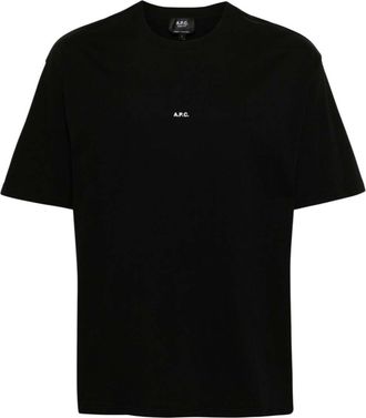 A.P.C. Black Logo Crew Neck T-Shirt
