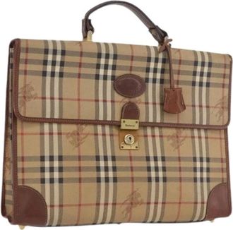 Burberry Pre-owned Handbags, female, Beige, Size: ONE SIZE Pre-owned Hand Bag