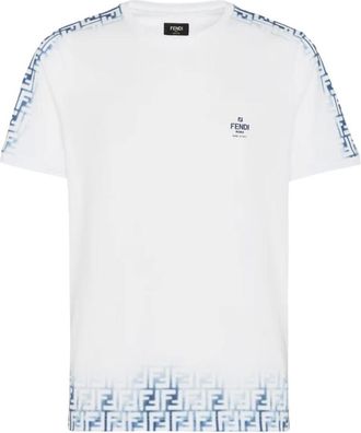 Fendi Heren, Tops, Wit, Maat: XL