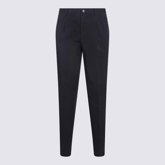 Incotex Dark Blue Cotton Stretch Pants