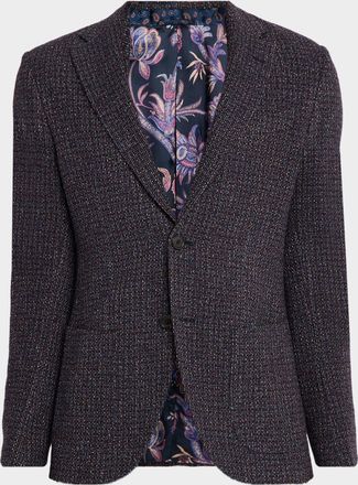 Etro Men & apos;s Roma Boucle Single-Breasted Sport Coat