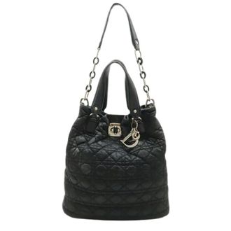 Dior Pre-owned Cannage Nylon Leather 2way Tote Bag - Pre-owned - Mujer - Negro - ONE SIZE