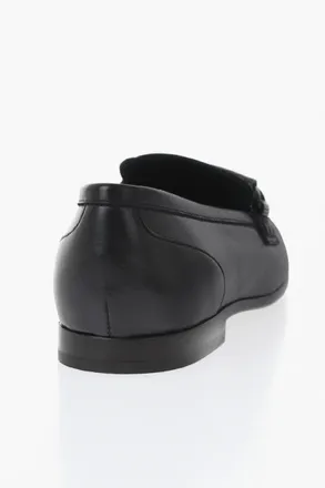 Brunello Cucinelli Leather Loafers with Rhinestone Detail Brunello Cucinelli
