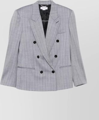 Stella McCartney double-breasted wool jacket notched lapels
