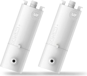 OEM Ultrafiltro Per Fontanella Per Gatti - Compatibile Con Catlink Pure 2 - Confezione Da 2 Filtri Sostituibili In Carbone Attivo E Resina