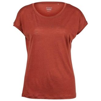Stoic MerinoChill MMXX. G&ouml;teborg Loose Tee Merinoshirt f&uuml;r Damen | rot
