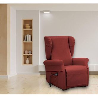 Dmora Sill&oacute;n Dromanzin, Desenfundable, Fabricado En Italia, Blanco