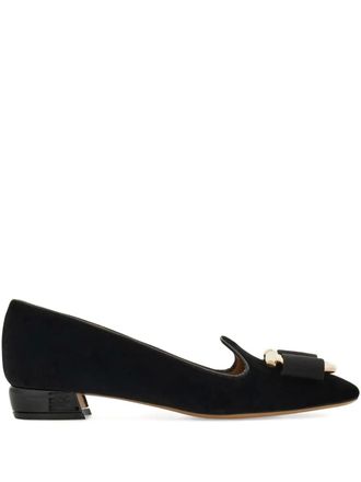 Ferragamo Pumps verfraaid met gancini-kralen - Zwart