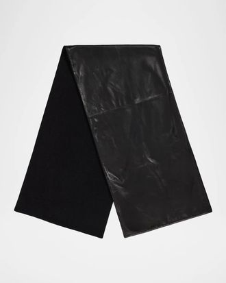 Toteme Leather Cashmere Scarf