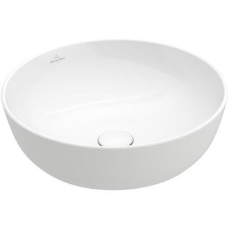 Villeroy & Boch Artis opzetwastafel - rond &Oslash;43cm - zonder overloop wit