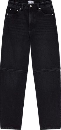 Ganni Dames, Jeans, Zwart, Maat: W26 Katoen