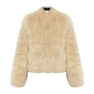 Stand Studio Faux Fur & Shearling Jackets, female, Beige, Size: XS Charlotte faux fur