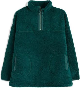 Seasalt Cornwall Barnaloft Fleece Pullover in Verte at Nordstrom, Size 10 Us