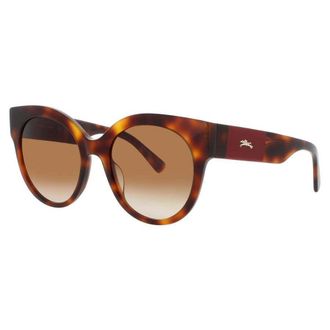 Longchamp Ladies Brown Rectangular Sunglasses LO673S214
