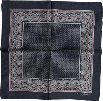 Dolce & Gabbana Luxe Multicolor Zijden Foulard Sjaal - Heren - Zijden sjaals - Veelkleurig - ONE Size - Accessoires
