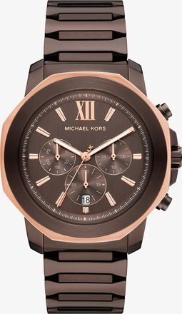 Michael Kors Oversized Prescott Brown-Tone Watch