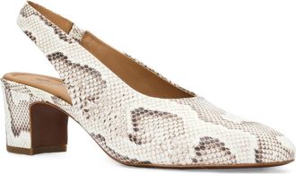 Aquatalia Trevi Slingback Pump in Snake Leather at Nordstrom, Size 10.5