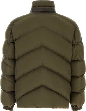 Tom Ford Mens Olive Green Polyester Down Jacket Teak Giacche E Gilet
