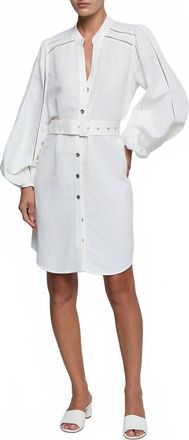 L'agence Womens Kiersten Long Sleeve Dress In White
