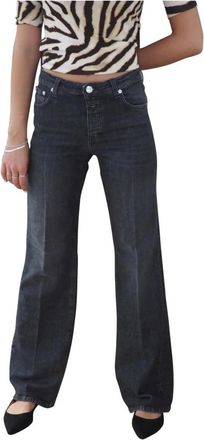 Closed Wijde pasvorm laagbouw jeans - Dames - Bootcut Jeans - Zwart - W29 - Katoen - Jeans