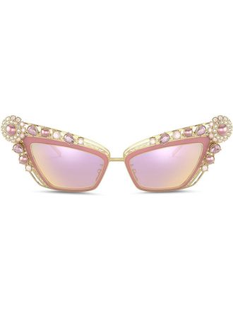 Dolce & Gabbana Eyewear Occhiali da sole cat-eye Christmas - Rosa