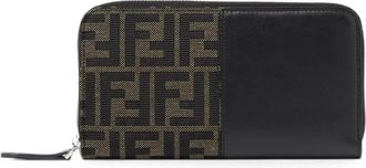 Fendi FF Jacquard Zip Around Wallet