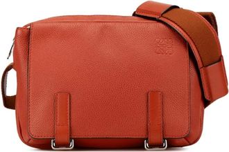 Loewe Pre-owned Cross Body Bags, female, Orange, Size: ONE SIZE Pre-owned Puzzle Crossbody Bag - Burnt Orange