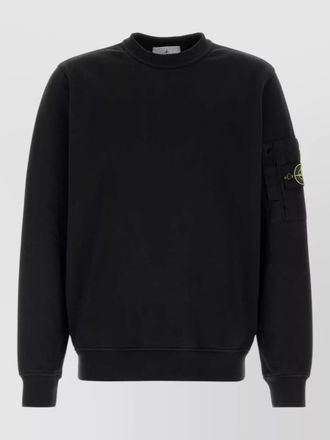 Stone Island cotton sweatshirt crew neck long sleeves