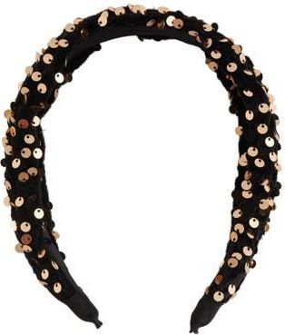 WE Fashion haarband zwart/goud