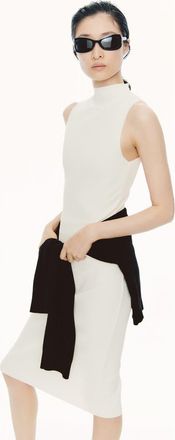 H&M Jersey Pencil Skirt in Cream at Nordstrom, Size X-Small
