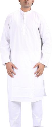 Royal Kurta Mens Pariwar Cotton Kurta Payjama 42 White