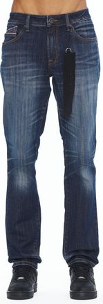 Cult of Individuality Rocker Slim Straight 602 Jeans In Blue Steel