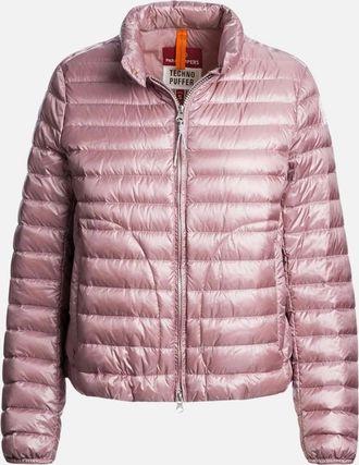 Parajumpers Womens Parajumpers Plain Taupe Alloy Pink Jacket - Size: 10/8