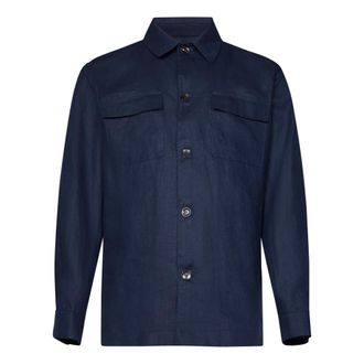 Michael Coal Heren, Jassen, Blauw, Maat: S Linnen