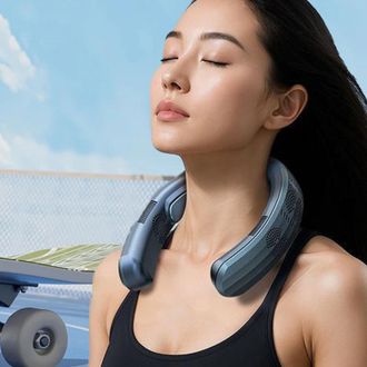 Infinite Ventilador De Cuello Port&aacute;til Y Reversible Con 3 Velocidades, Tecnolog&iacute;a De Semiconductores, Silencioso, Ligero, Bater&iacute;a De 10000 Mah, Abs/pp, 789 G, 