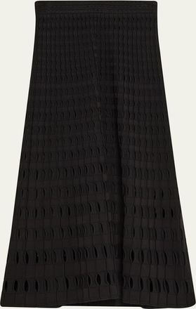SIMKHAI Drue Openwork Midi Skirt
