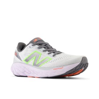 New Balance Womens W880v14 Running Shoe, Grey Matter/Taro/Bleached Lime Glo, 8.5 UK