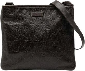 Gucci Pre-owned Cross Body Bags, female, Brown, Size: ONE SIZE Pre-owned Vintage Crossbody Bag