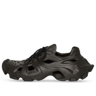 Balenciaga HD Lace Up Cut Out Sneakers Black 702421W3CES1000