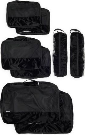 Mytagalongs Set of 8 Packing Cubes in Black Metallic at Nordstrom Rack