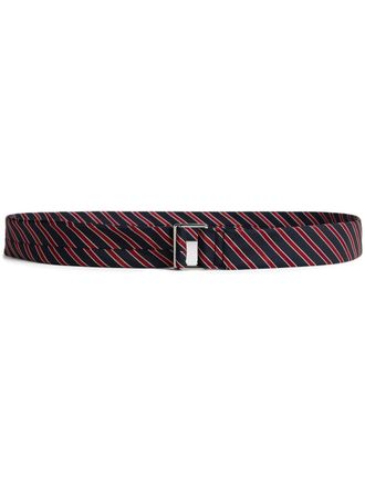 Dsquared2 Gestreepte gespriem - Zwart