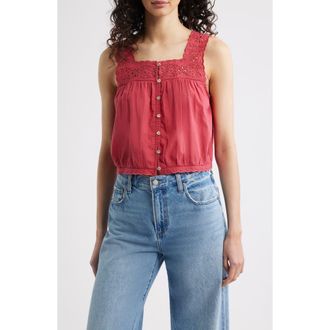 Rails Noemi Crop Tank in Spice at Nordstrom, Size Xx-Large