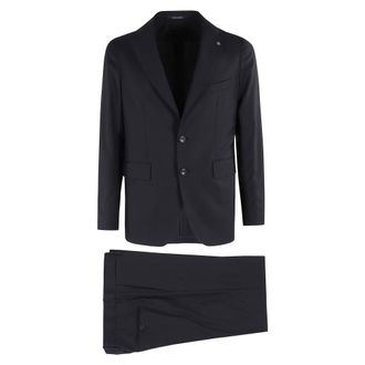 Tagliatore Heren, Pakken, Blauw, Maat: 3XL Katoen