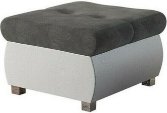 Mirjan24 Reposapi&eacute;s Comfivo 122, Soft 017 + Casablanca 2315, 39x60x60cm, Di&aacute;metro: 0, Cuero Ecol&oacute;gico + Tapiz, Patas: Metal, 0