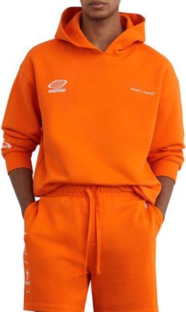Reiss x McLaren Rowan Cotton Hoodie in Papaya Orange at Nordstrom, Size Xx-Large