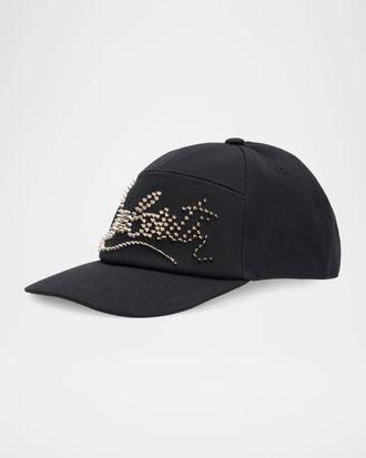 Christian Louboutin Men & apos;s Enky Loubishow Canvas Baseball Cap