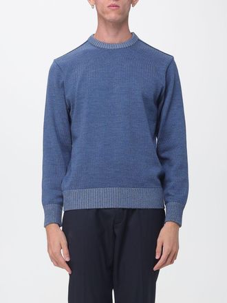 Paul & Shark Maglione girocollo in 100% lana con bordi a costine