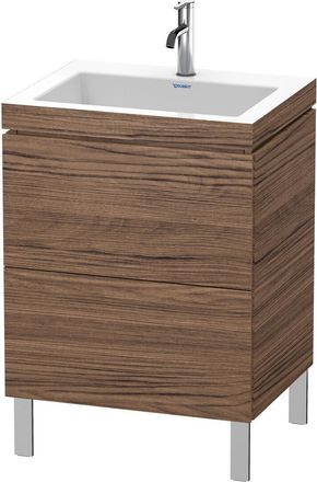 Duravit Duravit - Mueble De Ba&ntilde;o L-cube Wt Vero Air 698x600x480mm 1 Orificio Para Grifer&iacute;a Nogal Oscuro