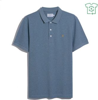 Farah Herenpolo met korte mouwen (Blauwe vloed)