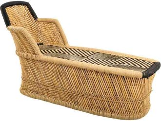 Wanderlust Deco Wanderlust Deco - Sill&oacute;n De Bamb&uacute; Marr&oacute;n 110x48x78